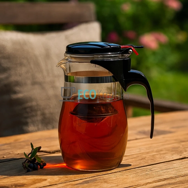 Чайник для заварювання скляний 700 мл Прозорий Edenberg ... Чайник для заварювання скляний 700 мл Прозорий Edenberg ...