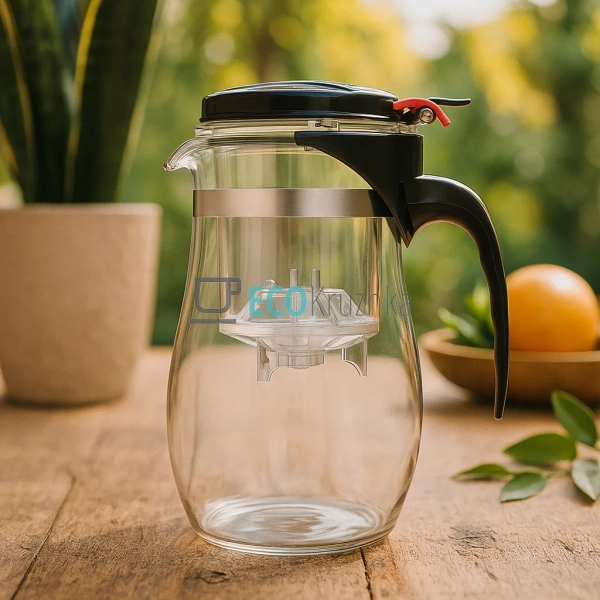 Чайник для заварювання скляний 700 мл Прозорий Edenberg ... Чайник для заварювання скляний 700 мл Прозорий Edenberg ...