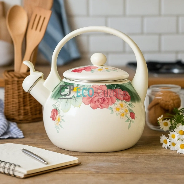 Чайник Емальований 2.2л із свистком Edenberg EB-1745-2 Чайник Емальований 2.2л із свистком Edenberg EB-1745-2