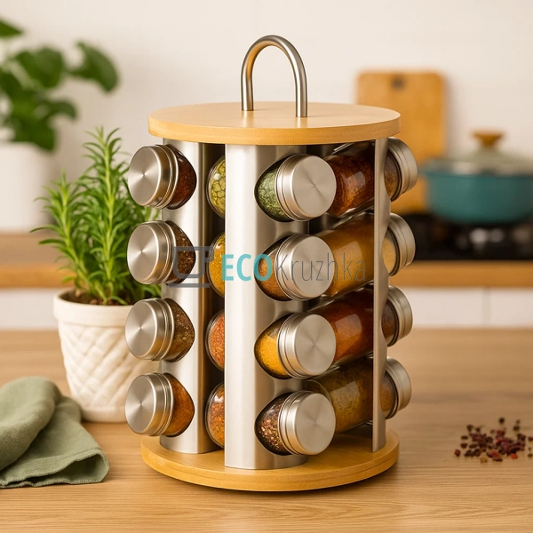 Набір для спецій карусель на 16 ємностей Edenberg EB-402 ... Набір для спецій карусель на 16 ємностей Edenberg EB-402 ...