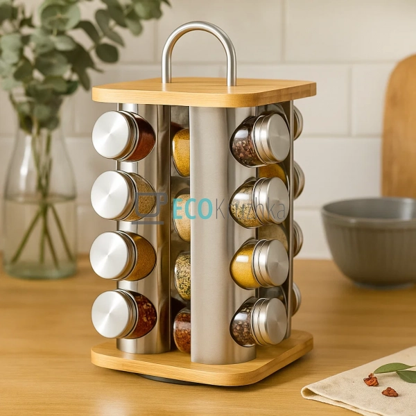 Набір для спецій карусель на 16 ємностей Edenberg EB-403 ... Набір для спецій карусель на 16 ємностей Edenberg EB-403 ...