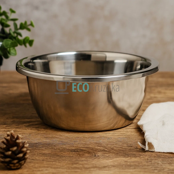 Глибока тарілка-миска з нержавіючої сталі 28x11,5 см Ede ... Глибока тарілка-миска з нержавіючої сталі 28x11,5 см Ede ...