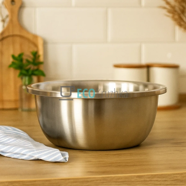 Глибока тарілка-миска з нержавіючої сталі 36x13,5 см Ede ... Глибока тарілка-миска з нержавіючої сталі 36x13,5 см Ede ...