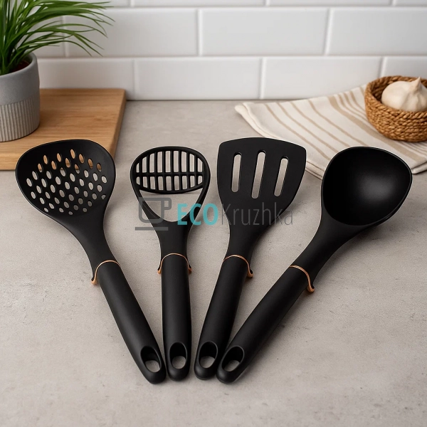 Кухонний набір Edenberg, 4 предмета, чорний, EB-3608