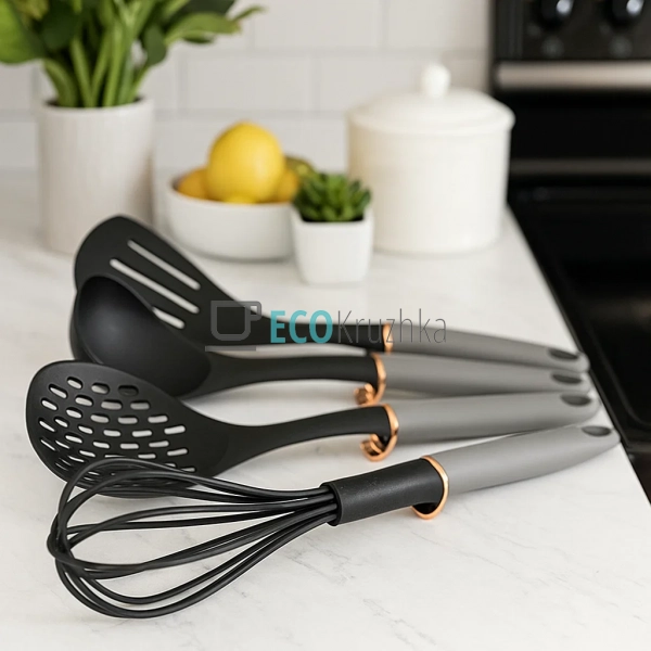 Кухонний набір Edenberg, 4 предмета, сірий, EB-3608