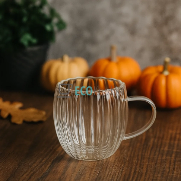 Чашка Iceberg з подвійними стінками, 270 мл, боросилікат ... Чашка Iceberg з подвійними стінками, 270 мл, боросилікат ...