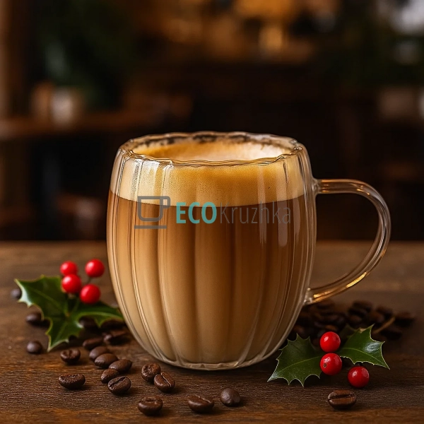 Чашка Iceberg з подвійними стінками, 270 мл, боросилікат ... Чашка Iceberg з подвійними стінками, 270 мл, боросилікат ...