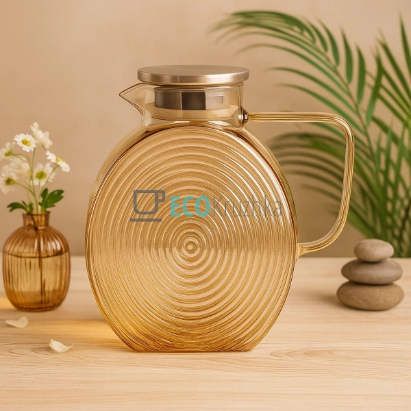 Глечик для води, лимонаду, молока 2.3л Золото HO_PE  (77 ...