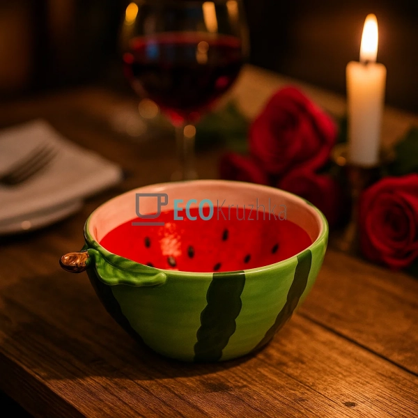 Керамічний салатник "Watermelon" 450 мл, 15.8x11.9x7 см ... Керамічний салатник "Watermelon" 450 мл, 15.8x11.9x7 см ...