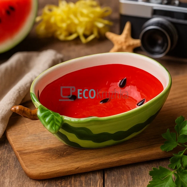 Керамічний салатник "Watermelon", 750 мл, 21.5x15.5x6.3 ... Керамічний салатник "Watermelon", 750 мл, 21.5x15.5x6.3 ...
