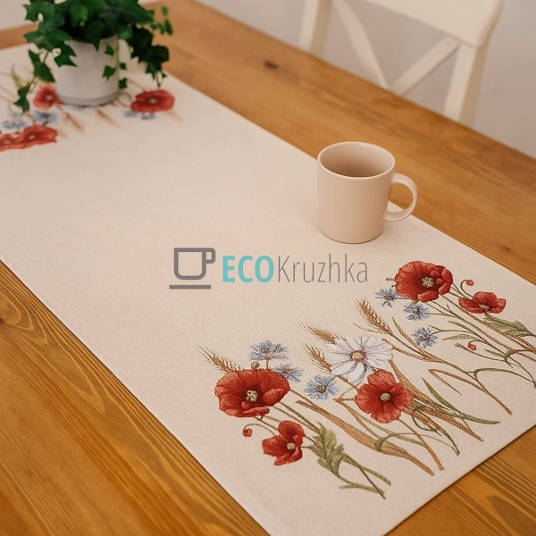 Ранер гобеленовий на стіл Маки 37 х 100 см (1306NA-37RUN ...