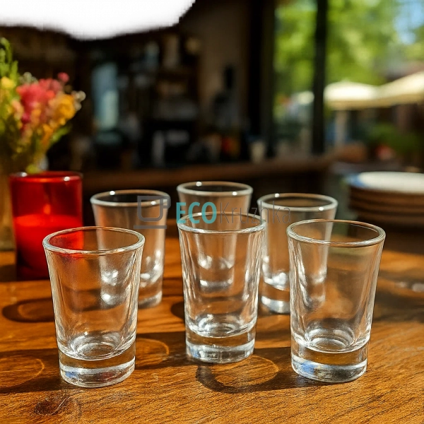 Набір чарок 6 шт прозорих 40 мл (APL4570)