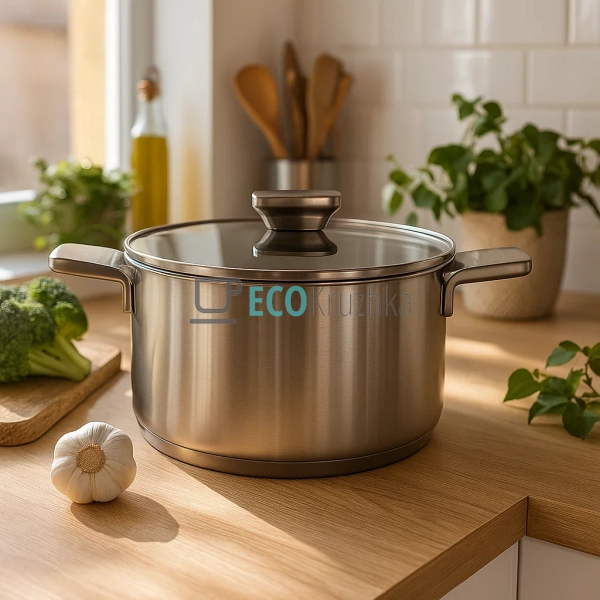 Каструля нержавіюча 5.7л професійна з кришкою Maestro MR ... Каструля нержавіюча 5.7л професійна з кришкою Maestro MR ...