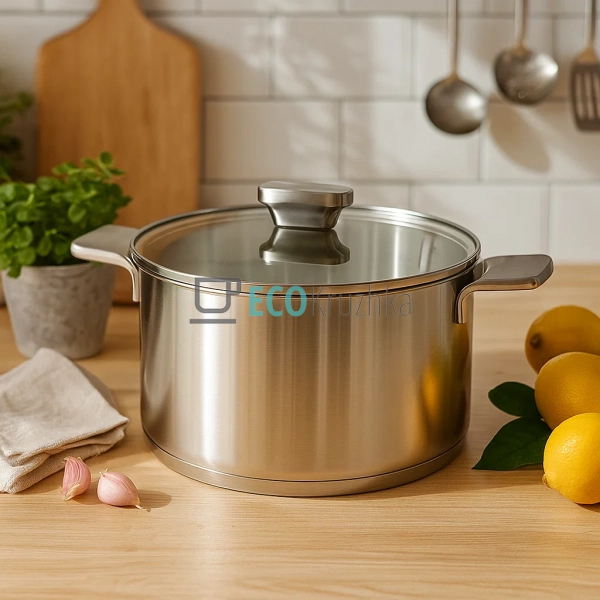 Каструля нержавіюча 3.4л професійна з кришкою Maestro MR ... Каструля нержавіюча 3.4л професійна з кришкою Maestro MR ...