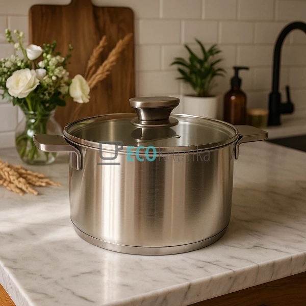 Каструля нержавіюча 2.5л професійна з кришкою Maestro MR ... Каструля нержавіюча 2.5л професійна з кришкою Maestro MR ...