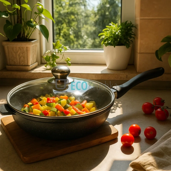 Сковорода 28 см (3.3л) глибока з кришкою Edenberg EB-332 ... Сковорода 28 см (3.3л) глибока з кришкою Edenberg EB-332 ...