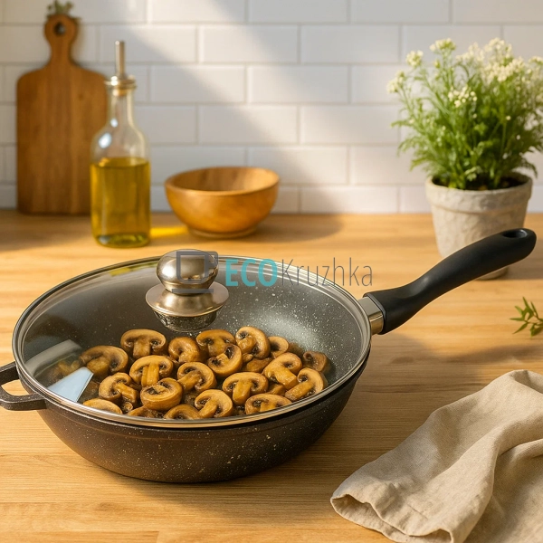 Сковорода 24 см (2.3л) глибока з кришкою Edenberg EB-332 ... Сковорода 24 см (2.3л) глибока з кришкою Edenberg EB-332 ...