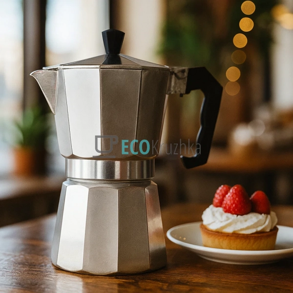 Гейзерна кавоварка Алюмініва 6 чашок Interos BHP-A006