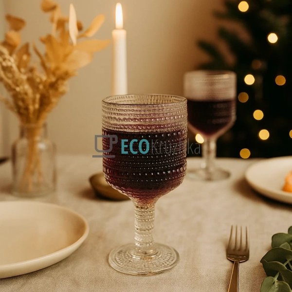 Набір келихів для вина з прозорого скла 300 мл (APL9024) Набір келихів для вина з прозорого скла 300 мл (APL9024)