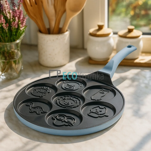 Сковорідка для млинців 26 см смайли для індукційної плит ...
