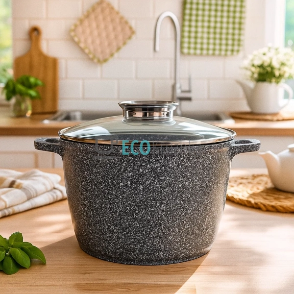 Каструля-казан 6.2 л Edenberg з гранітним покриттям та с ...