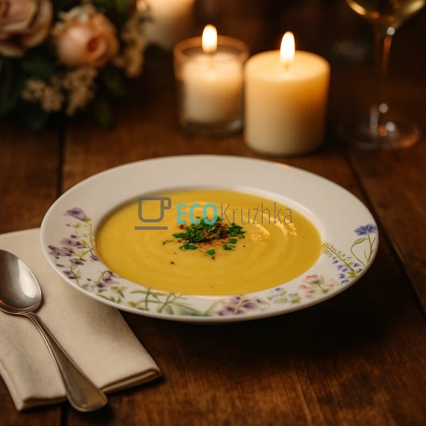 Супова порцелянова тарілка "Floral", 21.5 см, модель (K0 ... Супова порцелянова тарілка "Floral", 21.5 см, модель (K0 ...