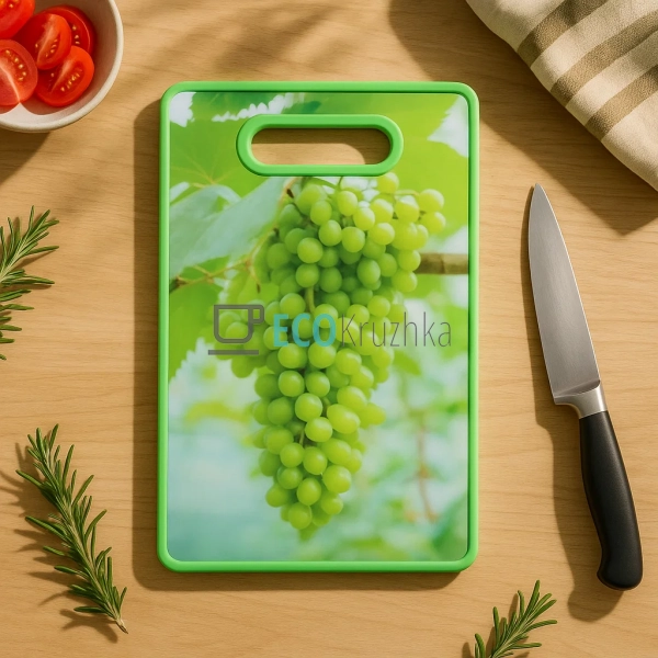 Дошка кухонна обробна 3D малюнок 367 х 225 х 11 мм Виног ... Дошка кухонна обробна 3D малюнок 367 х 225 х 11 мм Виног ...