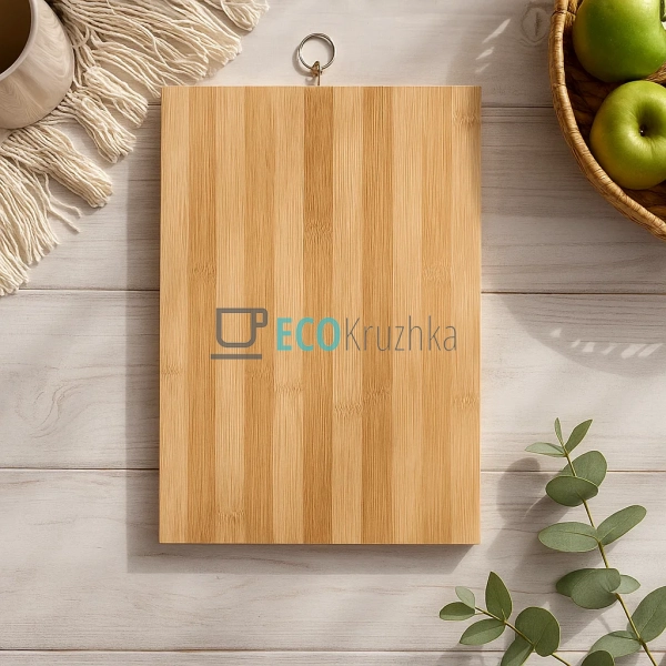 Обробна дошка бамбукова прямокутна 22х32 см FRU-817