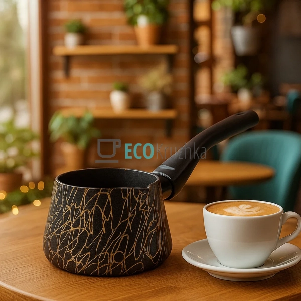 Турка Ardesto BLACK MARS, 0.5 л, граніт, бакелітова ручк ... Турка Ardesto BLACK MARS, 0.5 л, граніт, бакелітова ручк ...