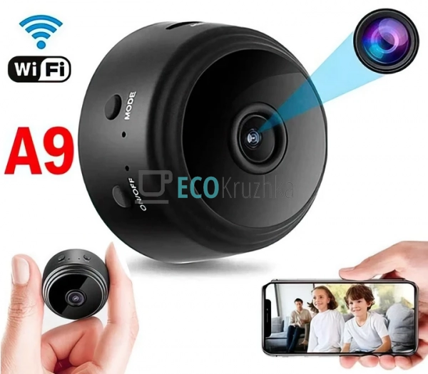 Міні‑WiFi IP камера A9 1080P Full HD з нічним баченням т ... Міні‑WiFi IP камера A9 1080P Full HD з нічним баченням т ...