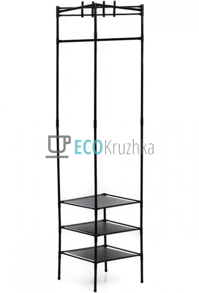 Кутовий підлоговий вішак‑стійка для одягу та взуття 3 в ... Кутовий підлоговий вішак‑стійка для одягу та взуття 3 в ...