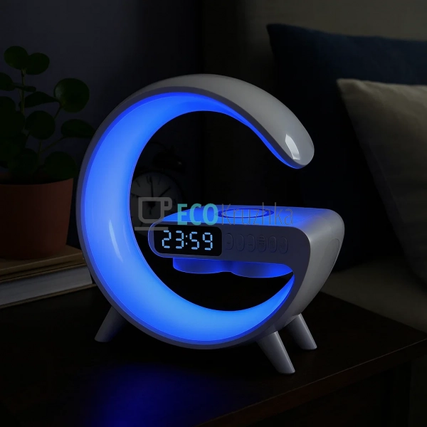 Лампа‑колонка 4 в 1: LED‑світильник, колонка, будильник, ... Лампа‑колонка 4 в 1: LED‑світильник, колонка, будильник, ...