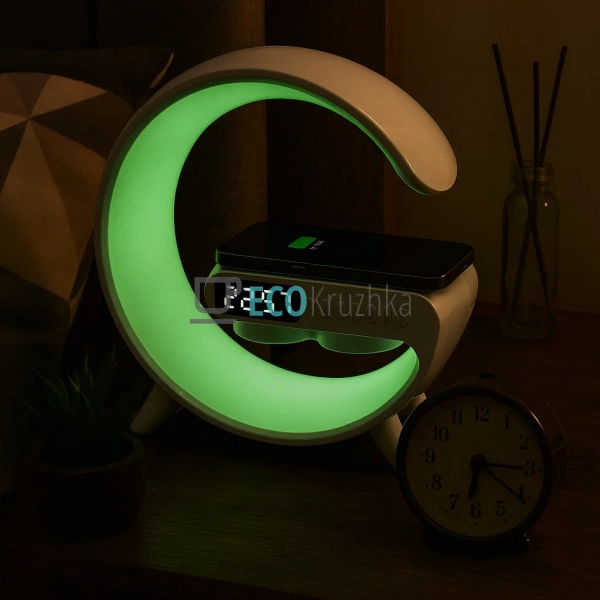 Лампа‑колонка 4 в 1: LED‑світильник, колонка, будильник, ... Лампа‑колонка 4 в 1: LED‑світильник, колонка, будильник, ...