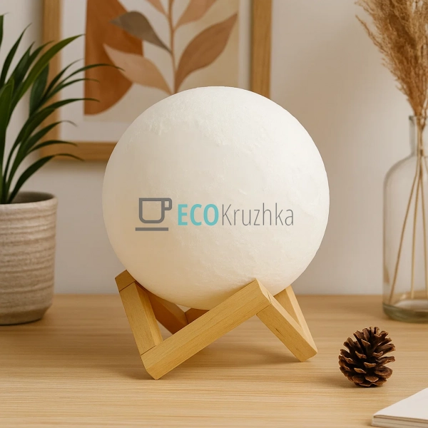 Декоративний LED світильник 3D Moon Lamp 18 см (JU-8200) Декоративний LED світильник 3D Moon Lamp 18 см (JU-8200)