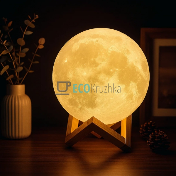 Декоративний LED світильник 3D Moon Lamp 18 см (JU-8200) Декоративний LED світильник 3D Moon Lamp 18 см (JU-8200)