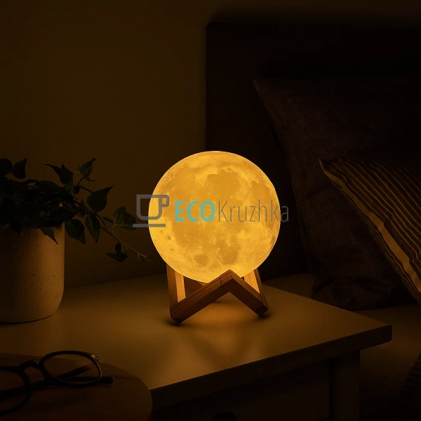 Декоративний LED світильник 3D Moon Lamp 13 см (JU-3600) Декоративний LED світильник 3D Moon Lamp 13 см (JU-3600)