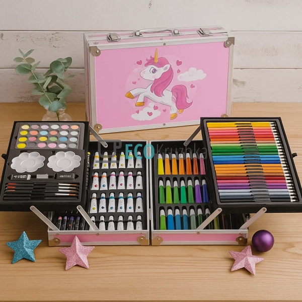 Набір для малювання і творчості 145 предметів в металеві ... Набір для малювання і творчості 145 предметів в металеві ...