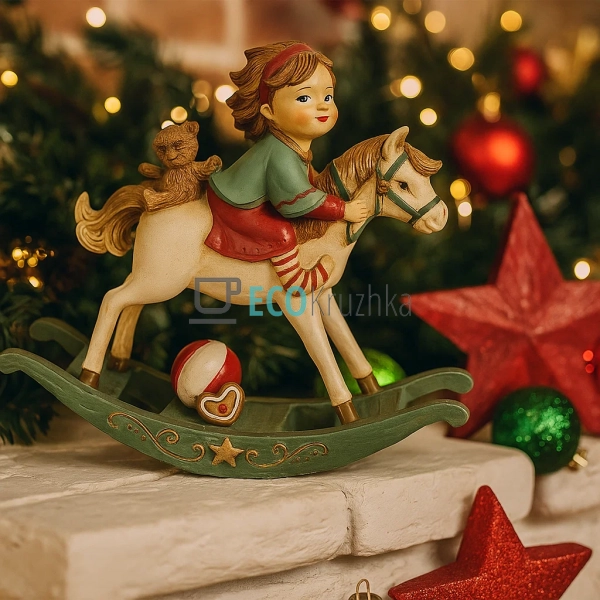 Декоративна фігурка «Дівчинка на гойдалці‑конячці» 15,5× ... Декоративна фігурка «Дівчинка на гойдалці‑конячці» 15,5× ...