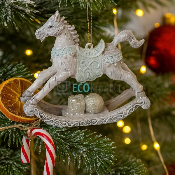 Декоративна підвісна фігурка „Конячка‑гойдалка“ 8,5 см с ... Декоративна підвісна фігурка „Конячка‑гойдалка“ 8,5 см с ...