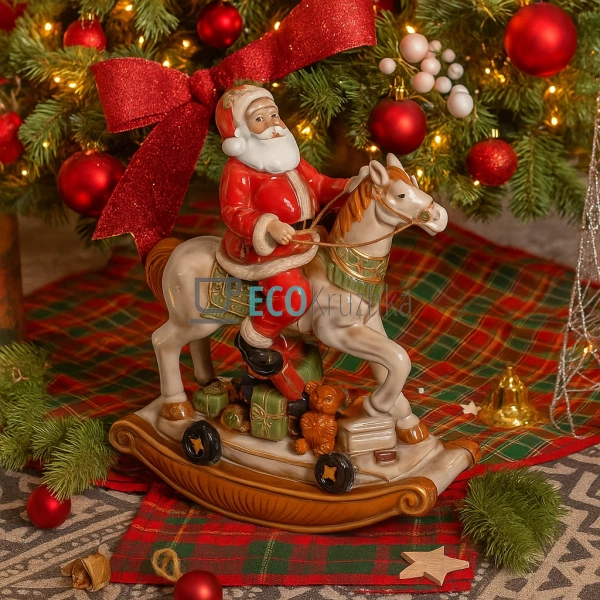 Керамічна статуетка‑фігура “Санта на коні” 37 см (197-71 ... Керамічна статуетка‑фігура “Санта на коні” 37 см (197-71 ...