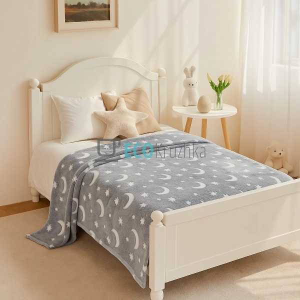 Дитячий плед‑ковдра 100×150 см “Glow in the Dark” світи­ ...