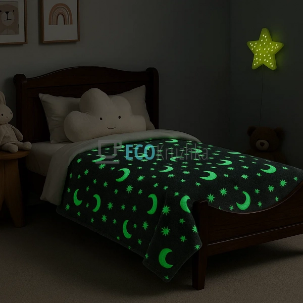 Дитячий плед‑ковдра 100×150 см “Glow in the Dark” світи­ ...