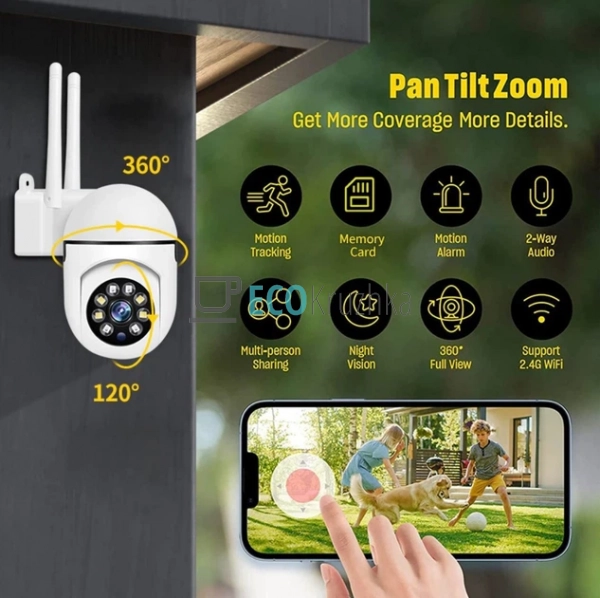 Wi‑Fi IP‑камера відеоспостереження з хмарним зберіганням ... Wi‑Fi IP‑камера відеоспостереження з хмарним зберіганням ...