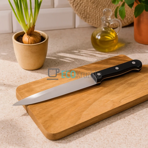 Кухонний ніж для м’яса з нержавіючої сталі 17.5 см з ба ... Кухонний ніж для м’яса з нержавіючої сталі 17.5 см з ба ...