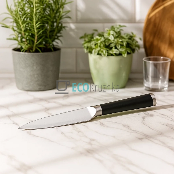 Універсальний ніж з нержавіючої сталі, лезо 12 см, ергон ... Універсальний ніж з нержавіючої сталі, лезо 12 см, ергон ...