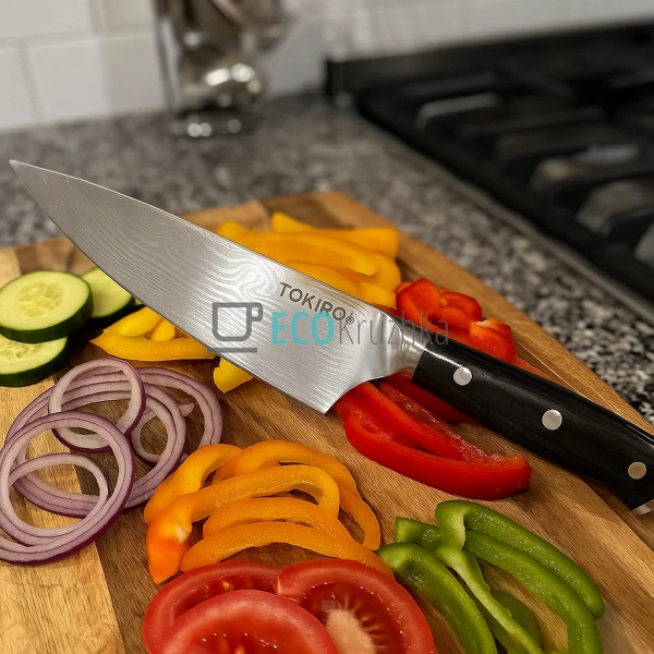 Кухонний ніж шеф-кухаря 20 см – професійний ніж для нарі ... Кухонний ніж шеф-кухаря 20 см – професійний ніж для нарі ...