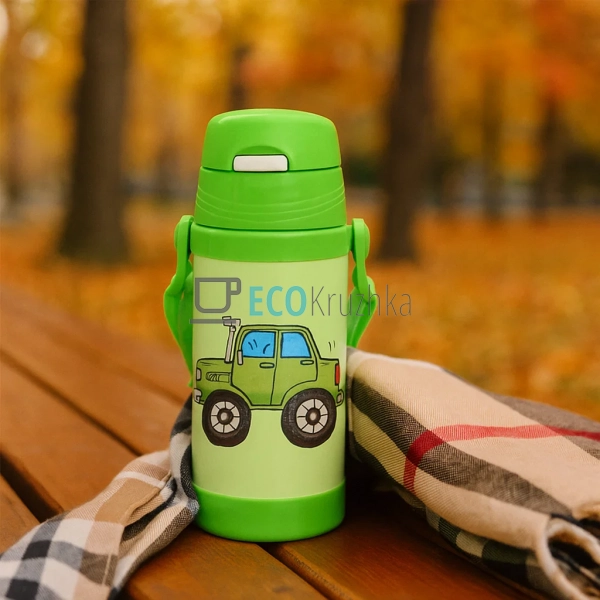 Термокружка Maestro Автомобіль 350 мл зелений MR‑1640‑35 ...