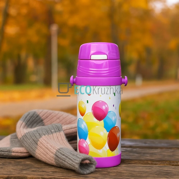 Термокружка Maestro 350 мл фіолетовий MR-1640-35-PURPLE