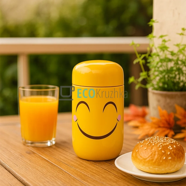 Дитячий термос для їжі 200мл Жовтий (80601-4) Дитячий термос для їжі 200мл Жовтий (80601-4)