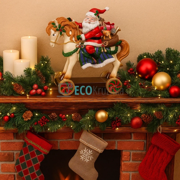 Новорічна декоративна фігура 39.7 см (838-344) Новорічна декоративна фігура 39.7 см (838-344)